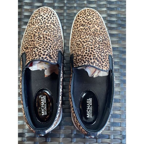 Michael Kors leopard sneakers women’s size 8 - Picture 3 of 5